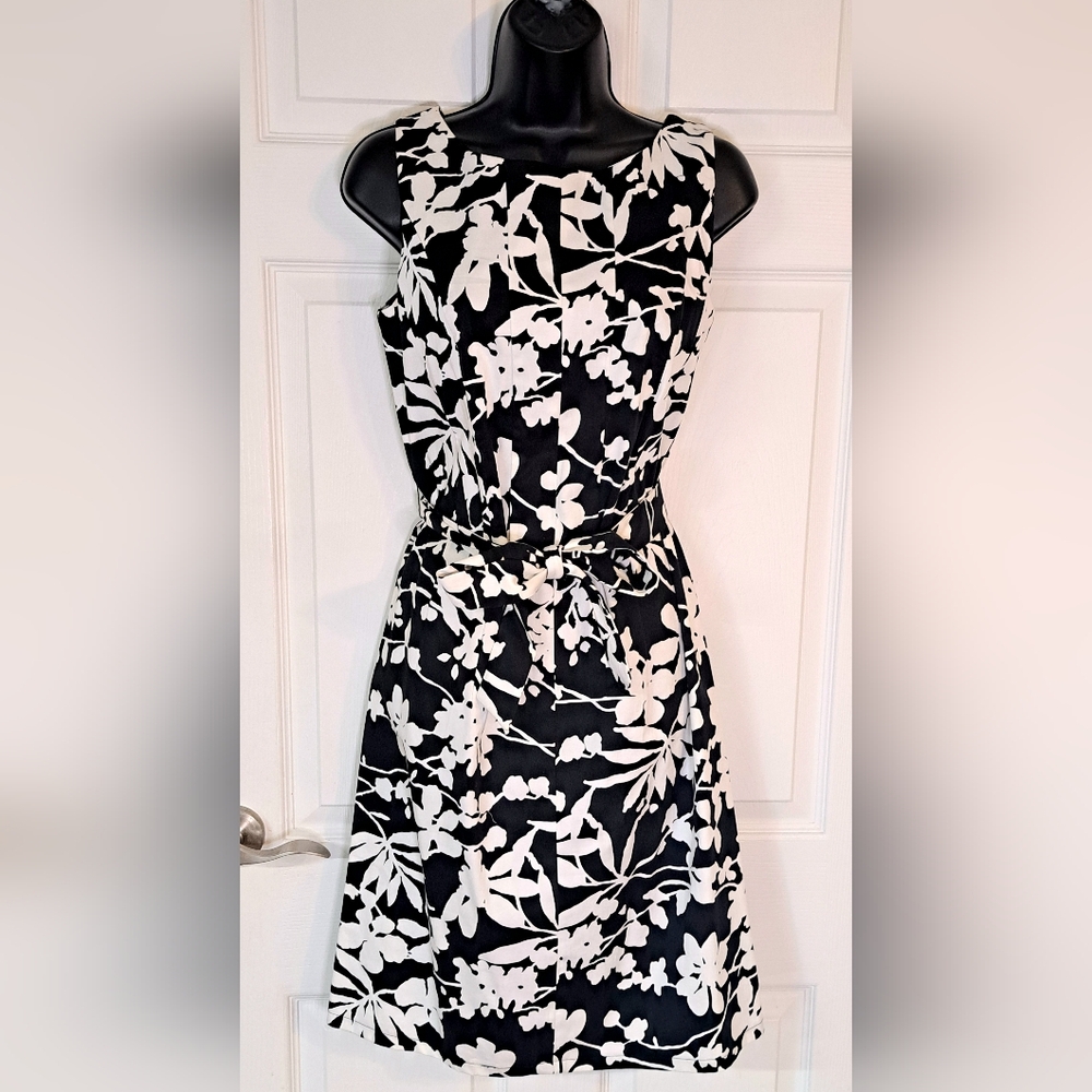 Elementz Black & White Sleeveless Dress